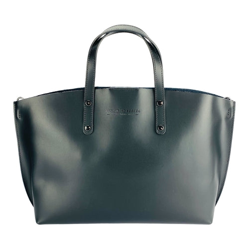 RB1024A | Borsa Donna a Mano in Vera Pelle Made in Italy con tracolla