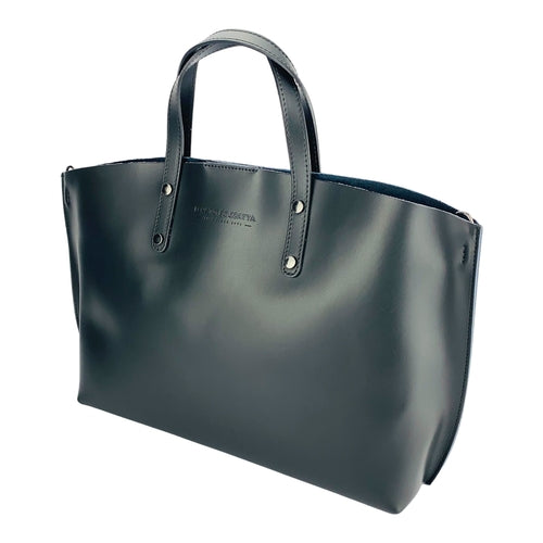 RB1024A | Borsa Donna a Mano in Vera Pelle Made in Italy con tracolla