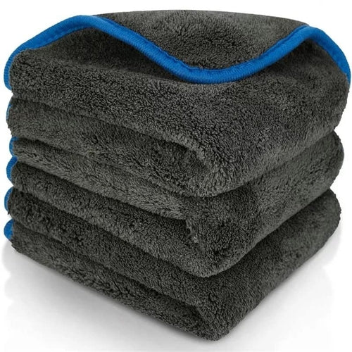 Microfiber Car Cleaning Cloth-Grey-Pack of 03