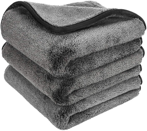 Heavy Microfiber Grey | Green-Pack of 4
